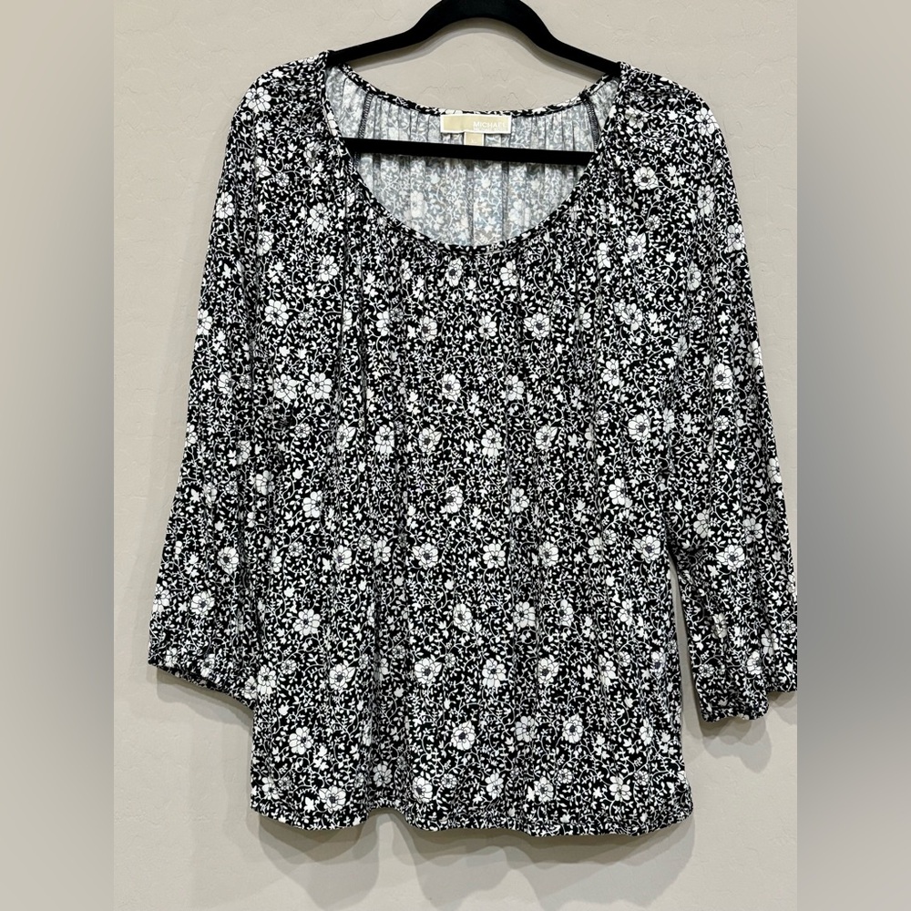 Michael Kors Floral Top, Size XL